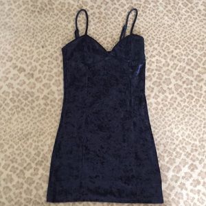 Urban Outfitters- Velvet dress- navy